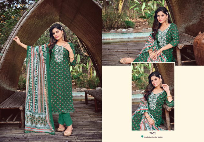 Chand Bibi By Shivang 7001-7008 Cotton Dress Material Catalog